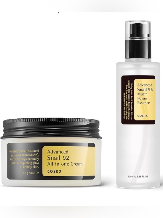 COS Other - COSRX Snail Mucin 92% Face Moisturizer & Snail Mucin 96% Repairing Serum, Korean